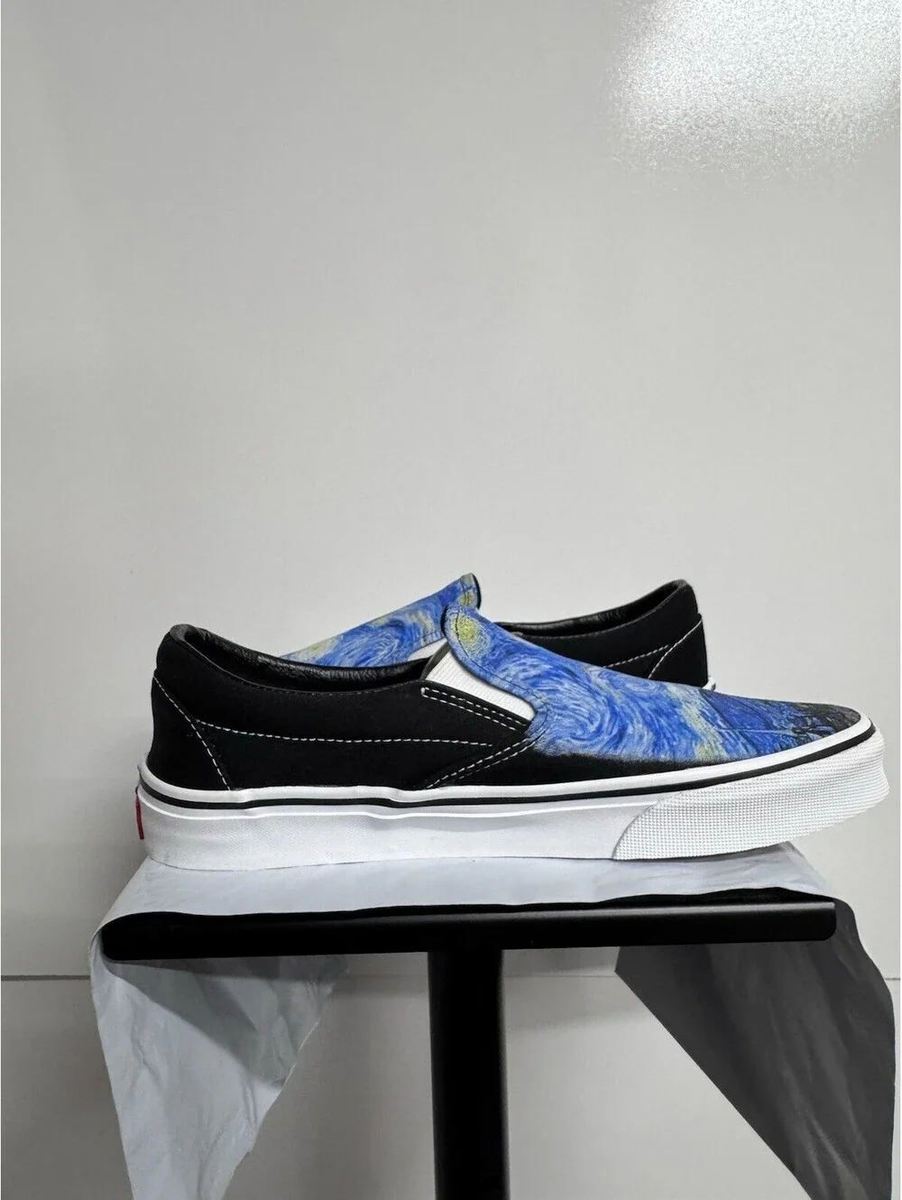 Vans Custom Slip On Starry Night Vincent Van Gogh Art Sneakers Men 8.5 Women 10